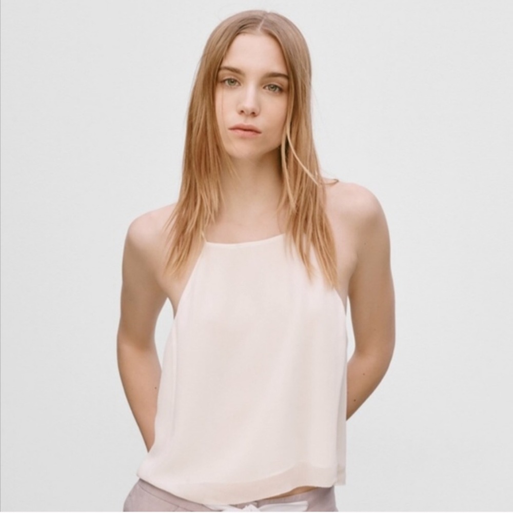 Aritzia Wilfred Rians Cami Blouse in Oak